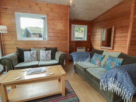 Living area. Woodlands View, Rudyard