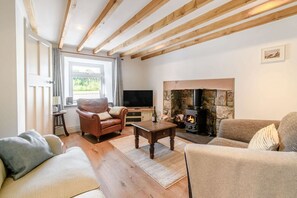 Fireplace - Morlan Cottage, Newport, Pembrokeshire (Newport)