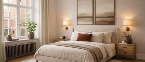 Iron/ironing board, WiFi, bed sheets