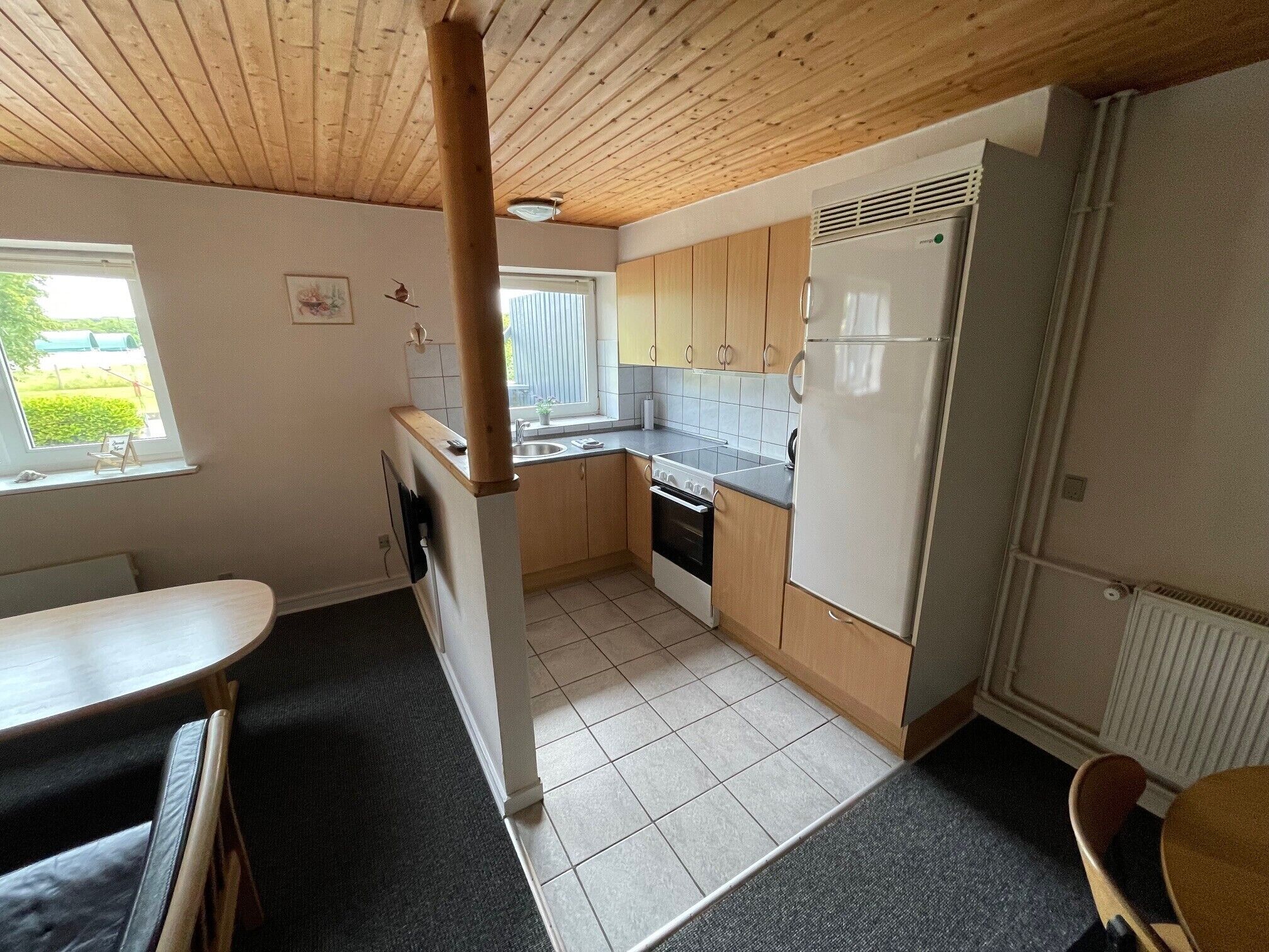 Comfort-lejlighed - udsigt til have | Privat køkken