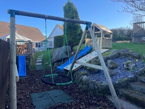 Children’s area - Treestumps, Benllech (Tyn-y-Gongl)