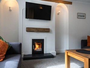 Living area - Ayr Farmhouse, is in St Ives. (St. Ives)
