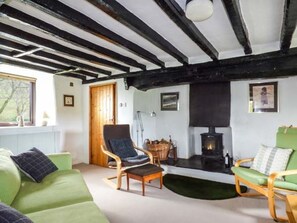 Fireplace - Charming Ty Uchaf Retreat in Llangwm (Corwen)
