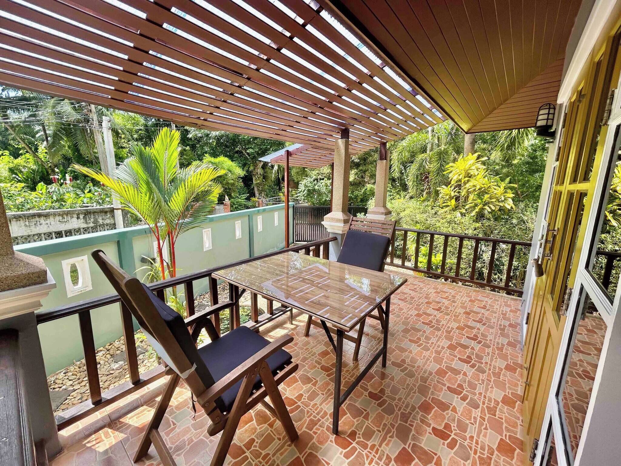 บ้านพัก, 1 ห้องนอน, สูบบุหรี่ได้, สระว่ายน้ำส่วนตัว | ลานระเบียง/นอกชาน