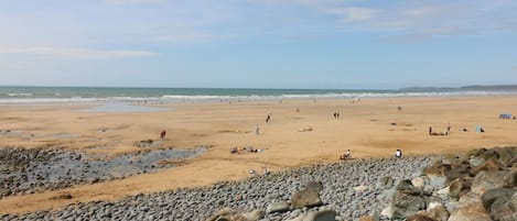 Vlak bij het strand