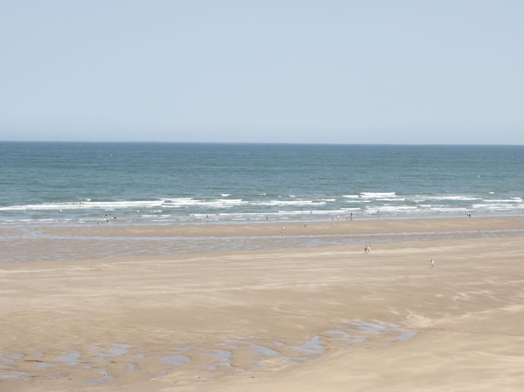 Vlak bij het strand
