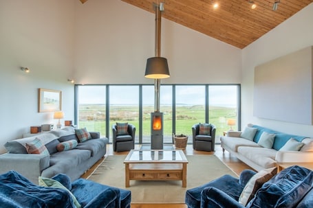 Living area. Clachan Lodge, Lochmaddy, North Uist