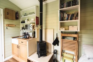 Interior - Shepherds hut, Halsham, near Roos (Hull)
