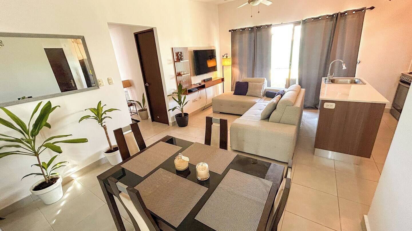 Apartment, 2 Bedrooms, Kitchen | Living area