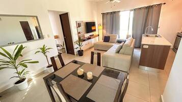 Apartamento, 2 habitaciones, cocina | Zona de estar