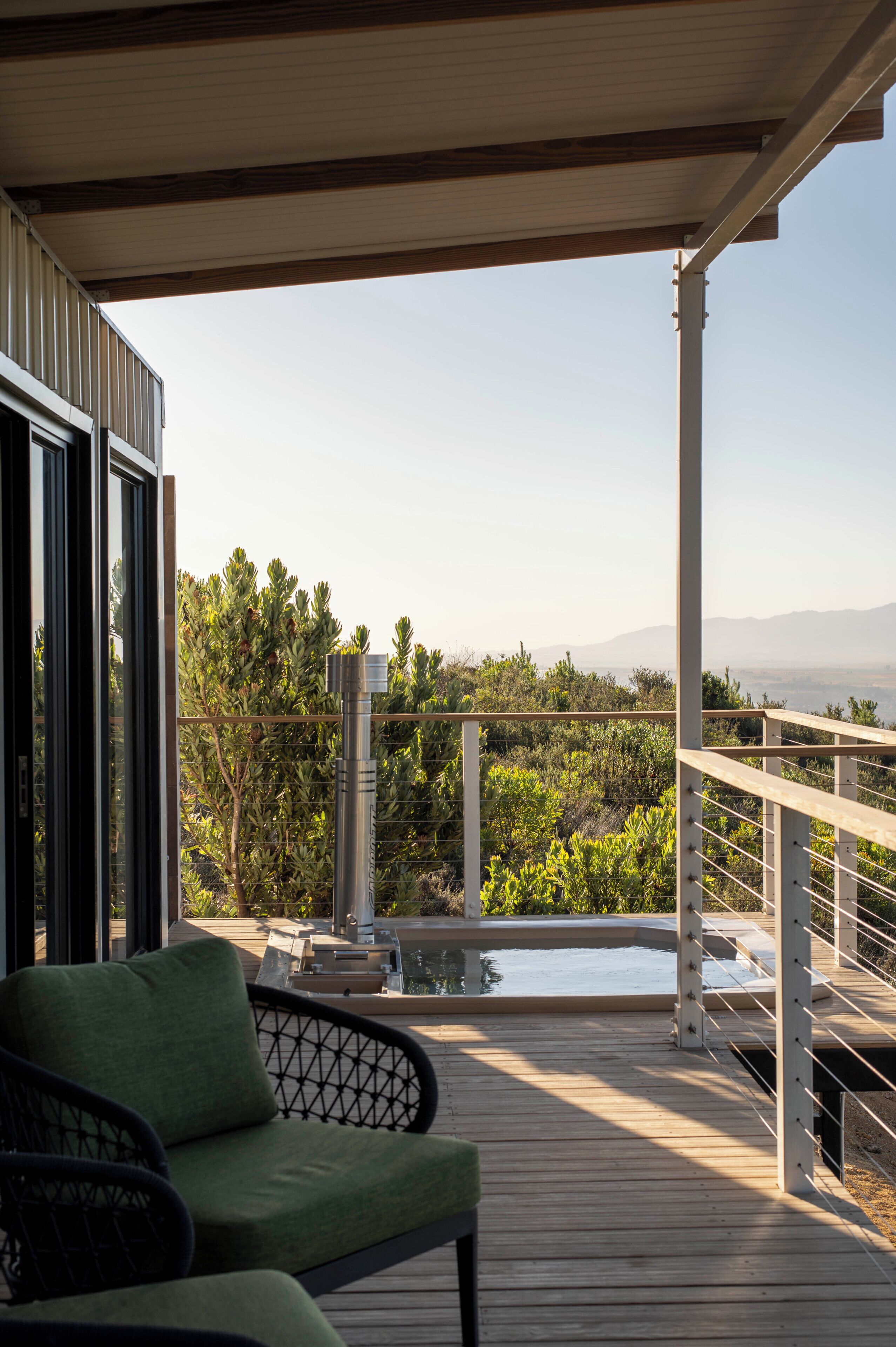 Ferienhütte, Terrasse, Bergblick | Unterkunftsgelände