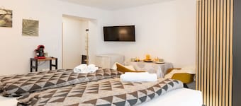 This DOUBLE ROOM serves as a starting point for many activities