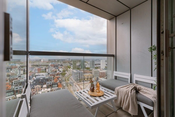 Balcony mornings — sky, city, and quiet coffee moments ☕
