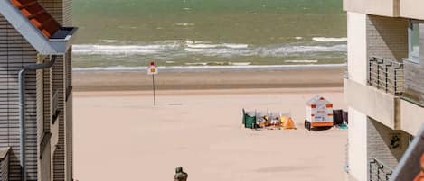 Na praia