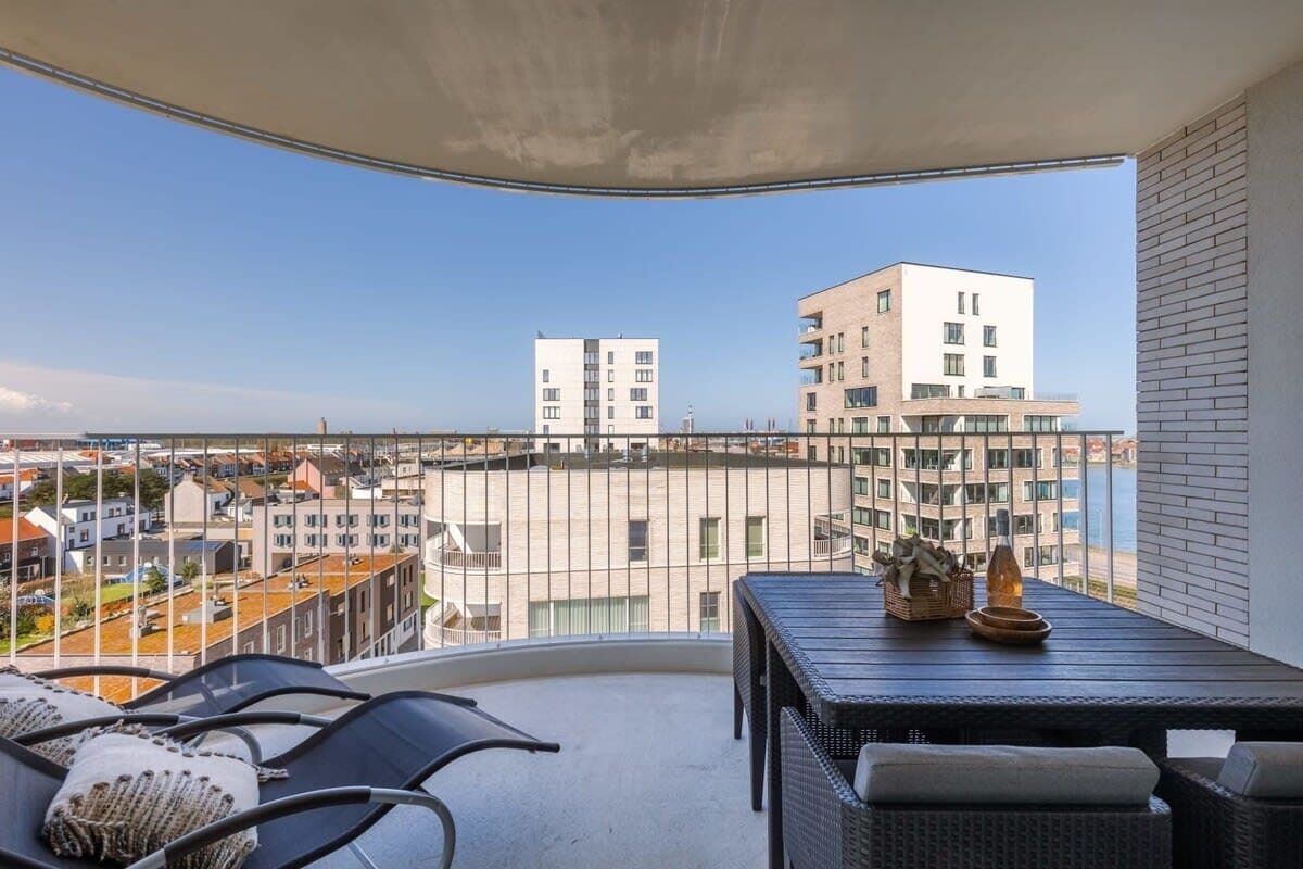 Balcony views stretching over the marina — peaceful and wide.