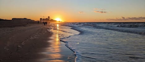 On the beach