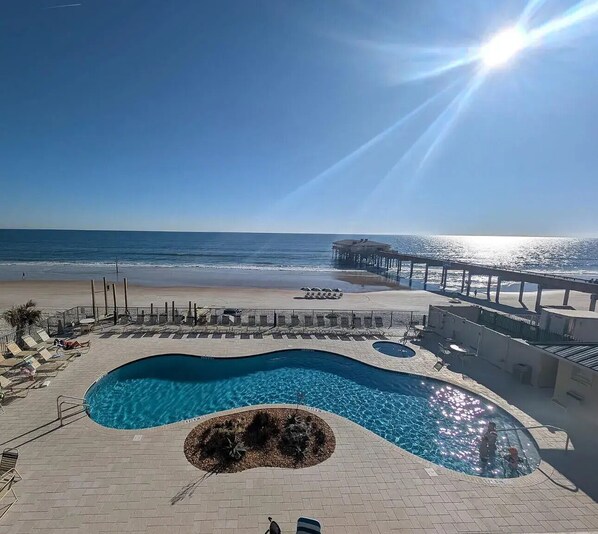 A heated pool