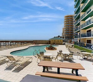 A heated pool