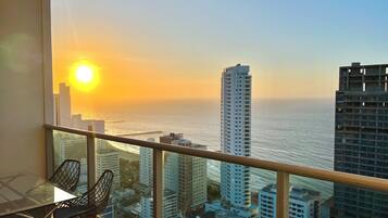 Apartment, Balcony, Partial Sea View | Outdoor dining