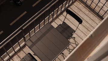 Quarto casal panorâmico, sacada, vista para a cidade | Terraço/pátio