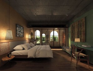 Habitación básica con 1 cama doble o 2 individuales