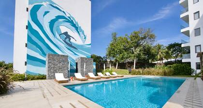 El Zonte Garden 101, Private Garden, Steps to Pool and Surf.