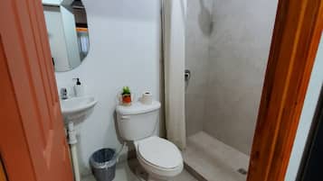 Dusche, Whirlpool, Handtücher, Seife