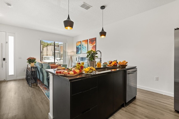 Oven, stovetop, dishwasher, espresso maker