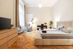 3 bedrooms, iron/ironing board, WiFi, bed sheets - 3BR Loft Apartment Heart of Bp Sleeps 8 PLUS (Budapest)