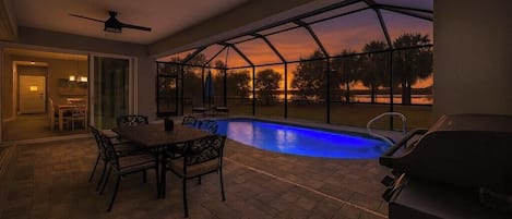 A heated pool