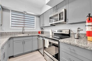 Fridge, microwave, oven, stovetop - Surfside 2BR with pool near beach, shops, and dining (Bay Harbor Islands)