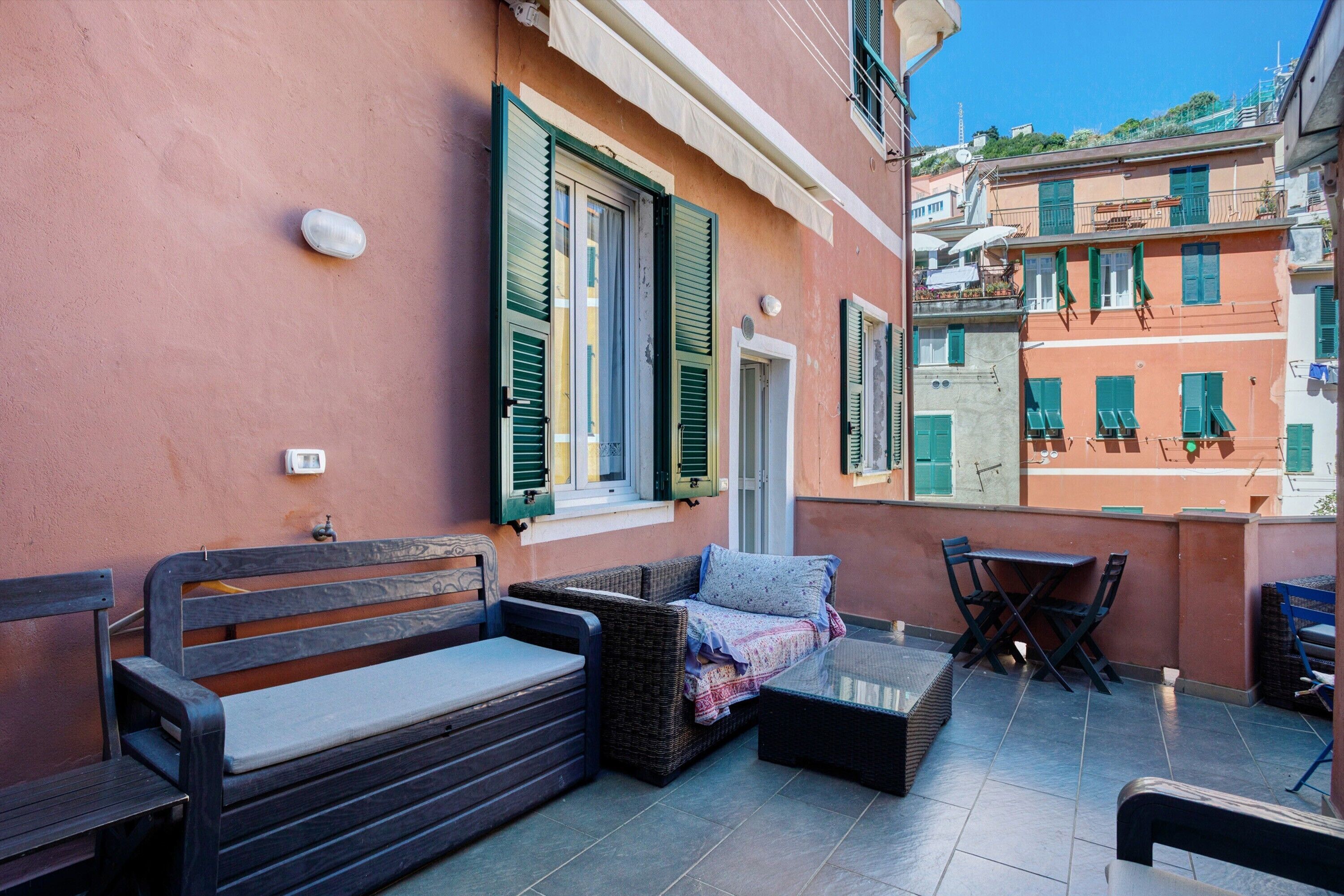 屋外ダイニングエリア