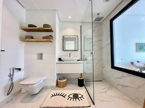 Apartment, 2 Schlafzimmer, Raucher, Balkon | Badezimmer
