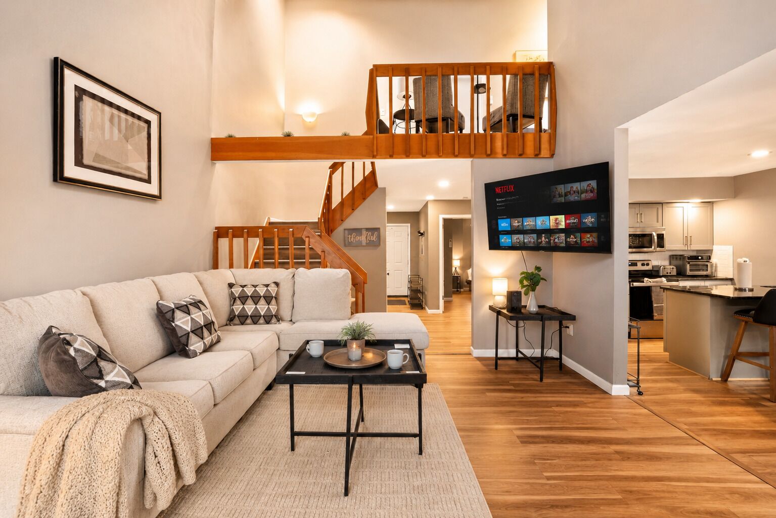 TV, fireplace, stereo