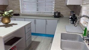 Private kitchen - Flat 2 @ Ayan Villas beach view(first floor) (GJ5X+CM Oshiyie)