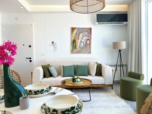 Appartement, 2 slaapkamers, terras | Woonkamer