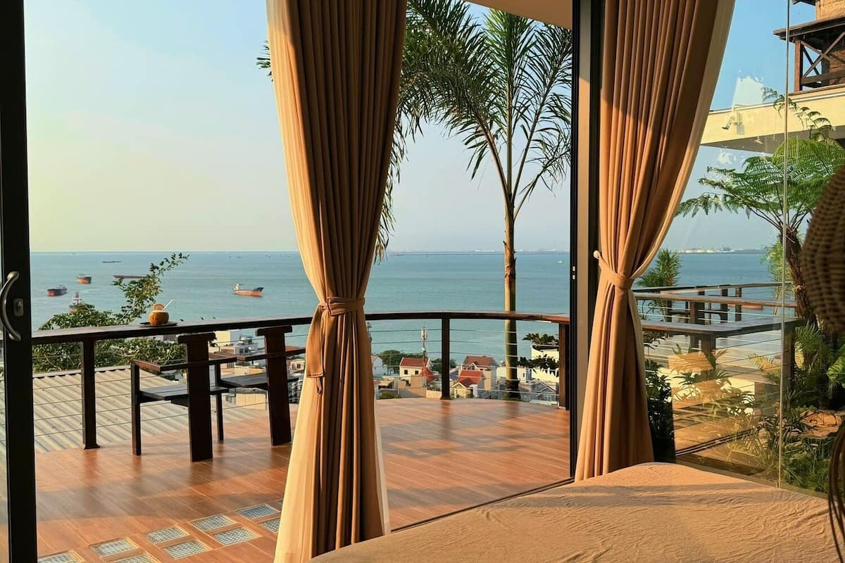 Deluxe Double Room, 1 King Bed, Balcony, Sea View | View from room