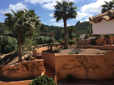 Property grounds. Apartment 'Son Bou Pool and Sea' with Sea View, Wi-Fi and Air Conditioning