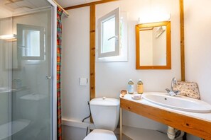 Bathroom - Chalet 4 étoiles - Piscine  - ccbfhcd (Badefols-sur-Dordogne)
