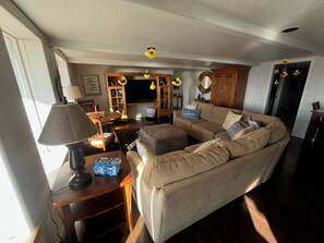 Living area - Private 3-bedroom Guesthouse with beautiful views of Kachemak Bay. (Homer)