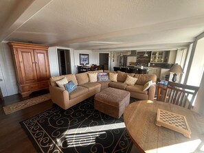 Living area - Private 3-bedroom Guesthouse with beautiful views of Kachemak Bay. (Homer)
