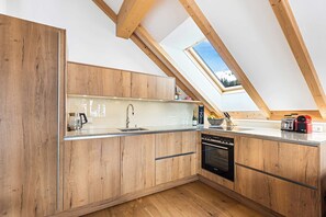 Fridge, oven, stovetop, dishwasher - Chalet Lachtal | Ski-in/out | Fireplace | Balcony (Schönberg-Lachtal)