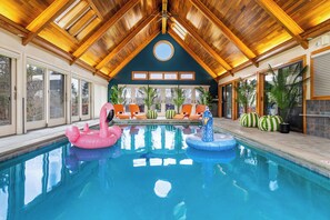 Indoor pool, a heated pool