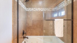 Shower, hair dryer, towels - Waters Edge Lakefront (Carnelian Bay)