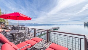 Outdoor dining - Waters Edge Lakefront (Carnelian Bay)