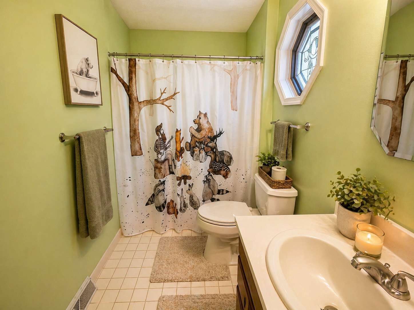 Shower, hair dryer