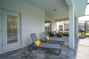 Family House, Balcony | Terrace/patio - Enchanted Palms Villa 7BR w Private Pool (Davenport)
