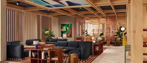 Sala de estar en el lobby