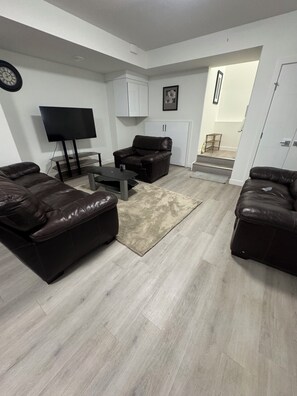 Living area - Stylish, conducive, and serene 2-bedroom suite located in the heart of Brighton, (Saskatoon)