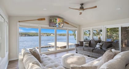 Lakefront Home Private Dock With Main Channel View